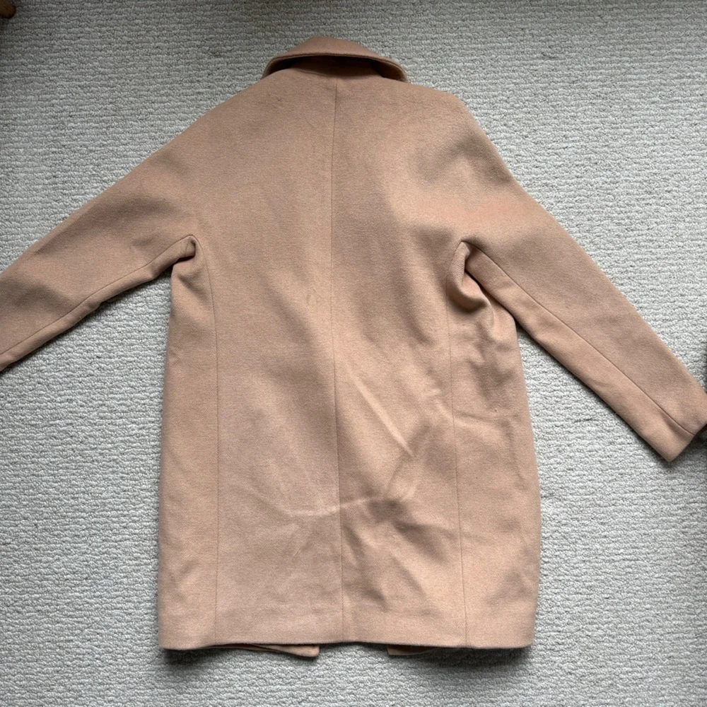 Light brown camel colour double breasted fall jacket - Picture 7 of 12